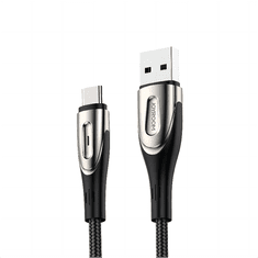 Joyroom Sharp Series USB-A - USB-C 3A kabel za hitro polnjenje 2 m črn (S-M411)