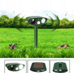 Dexxer Ultrazvočni LED solarni odganjalec živali s senzorjem gibanja