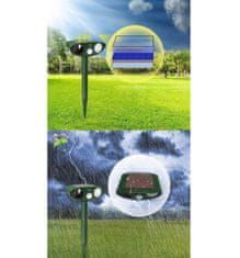 Dexxer Ultrazvočni LED solarni odganjalec živali s senzorjem gibanja