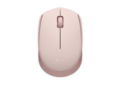 Logitech M171 brezžična miška, roza (910-006865)