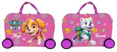 Nickelodeon Otroški kovček na kolesih majhen, Paw Patrol, roza, 3r +