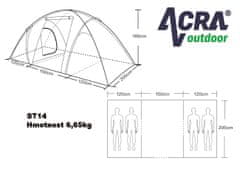 ACRAsport Družinski šotor za 4 osebe ST14