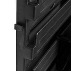 botle Viseča plošča za orodje 77 x 78 cm z 72 kos Škatla stenskih Črna Zložljive škatle