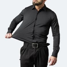 Cool Mango Elastična moška srajca ki se ne zmečka - shirty, črna, S/M