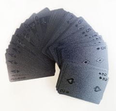 KitchenCover Premium plastične igralne karte, črna barva