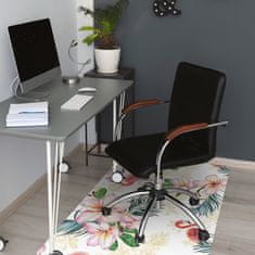 Decormat Podloga za pisalni stol Flamings in flowers 100x70 cm 