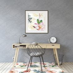 Decormat Podloga za pisalni stol Flamings in flowers 100x70 cm 