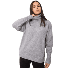 RUE PARIS Ženski pulover z rolojem Tiyarna RUE PARIS siva LC-SW-0173.93P_380846 Univerzalni