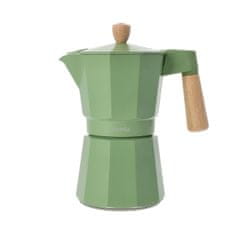 Homla MIA MOKKA pistacija aparat za kavo z lesenim ročajem 6 CUP