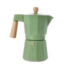 Homla MIA MOKKA pistacija aparat za kavo z lesenim ročajem 6 CUP