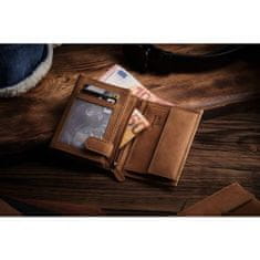ZAGATTO Moška denarnica ZG-N4-F10 RFID RJAVA