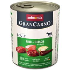 Animonda Konzerva Gran Carno hovězí + jelení maso + jablka 800 g
