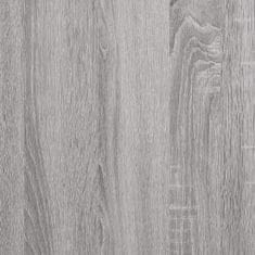 Vidaxl Jedilna miza siva sonoma 120x60x76 cm inženirski les
