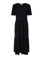 Jacqueline de Yong Ženska obleka JDYDALILA Loose Fit 15195291 Black (Velikost L)
