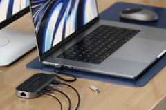 Satechi USB-4 Multiport priključna postaja,1 x HDMI, 1x USB-A, 2x USB-C, avdio 3,5 mm, RJ-45, črna
