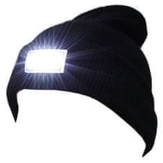 Northix Kapa z LED lučko - črna 