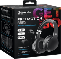 Defender FreeMotion B595 brezžične slušalke, črni