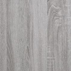 shumee Omarica za umivalnik siva sonoma 80x33x60 cm inženirski les