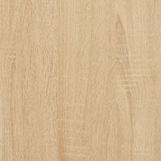 Greatstore Konzolna mizica sonoma hrast 88,5x30x75 cm inženirski les