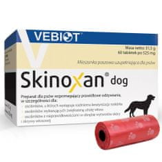 VEBIOT Vitamini, dodatki za pse Skinoxan dog 60 tablet + vrečke za iztrebke