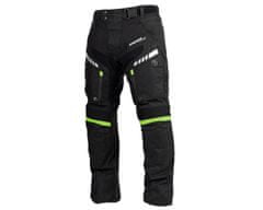 Cappa Racing Moške motoristične hlače FIORANO tekstilne črne/zelene 4XL