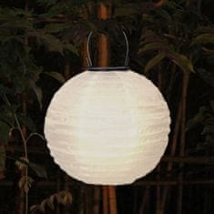 LUMILED Solarna vrtna svetilka LED viseča okrasna LAMPION FELISI 30cm