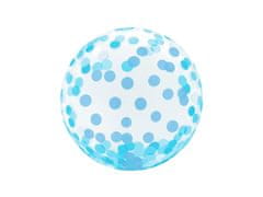 Aga4Kids Balon transparenten 45 cm Modre pike