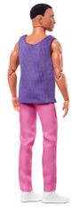 Mattel Barbie Looks Ken v vijolični majici HJW84