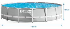 Intex 26724NP bazen Prism Frame 457 × 107 cm, filter črpalka, lestev