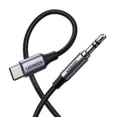 Ugreen AV143 avdio kabel USB-C / 3.5mm mini jack 1m, siva