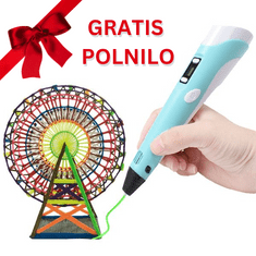 Sofistar 3D Pisalo (GRATIS -polnilo); Varna uporaba! -3d pen