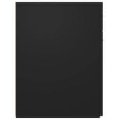 Vidaxl Lekarniška omara črna 20x45,5x60 cm iverna plošča