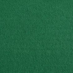 Vidaxl Razstavna preproga enobarvna 1,6x12 m zelena