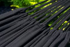 Vrtna viseča mreža SANTIA XL + okvir GRANDE 220 kg, črna, premium