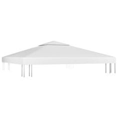 Greatstore Streha za paviljon 2-delna 310 g/m2 3x3 m bela