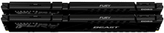 Kingston Fury Beast Black pomnilnik (RAM), 64GB (2x32GB), DDR5, CL40, XMP (KF560C40BBK2-64)