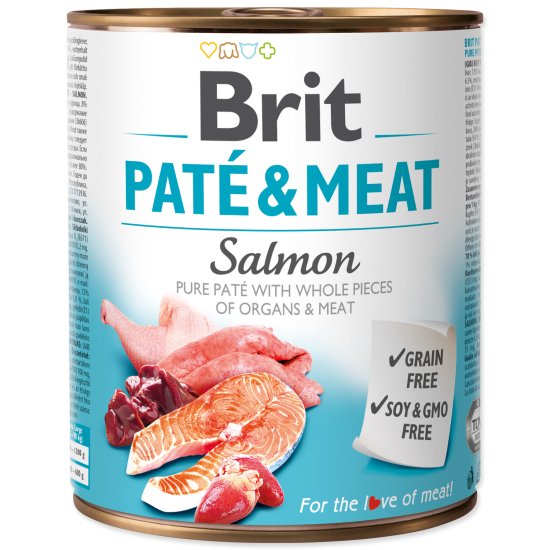 Brit Konzerva BRIT Paté & Meat Salmon 800 g