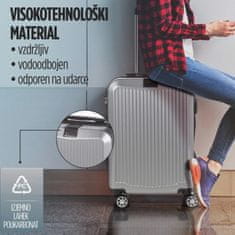 Scandinavia Carbon Series potovalni kovček, siv, 40 l
