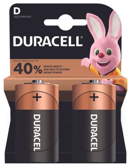 Duracell Baterija LR20 D 2/1