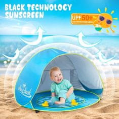 Sofistar Otroški šotor z zaščito proti soncu in bazenom