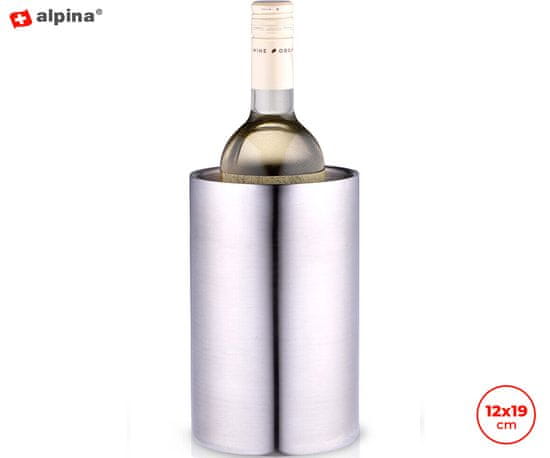 Alpina hladilnik za steklenico, nerjaveče jeklo
