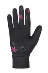 Etape Puzzle WS Otroške rokavice črno-rožnate 13-14
