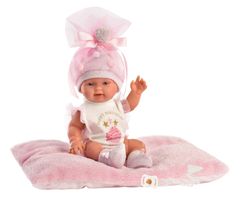 Llorens 26316 NEW BORN DOLL - realistična dojenčkova lutka z vinilnim telesom - 26 cm