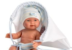Llorens 26313 NEW BORN BOY - realistična dojenčkova lutka z vinilnim telesom - 26 cm