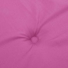 Greatstore Blazine za vrtne stole 4 kosi roza 50x50x3 cm tkanina