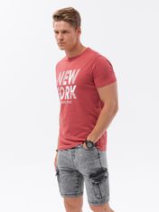 OMBRE Moška majica s potiskom Braumil rdeča XXL