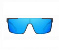 VeyRey Sončna očala Tupirit polarizacijska Pol okvir Svetlo modra stekla Srebrna Universal