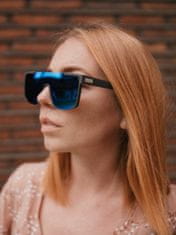 VeyRey Sončna očala Tupirit polarizacijska Pol okvir Svetlo modra stekla Srebrna Universal