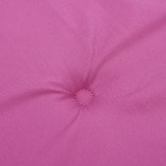 Greatstore Blazine za vrtne stole 2 kosa roza 40x40x3 cm tkanina