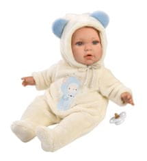 Llorens 14207 BABY ENZO - realistična lutka dojenčka z mehkim tekstilnim telesom - 42 cm